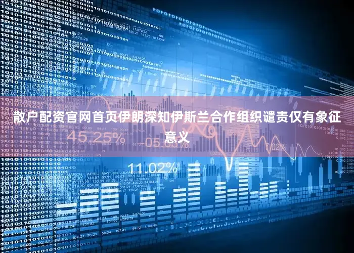 散户配资官网首页伊朗深知伊斯兰合作组织谴责仅有象征意义